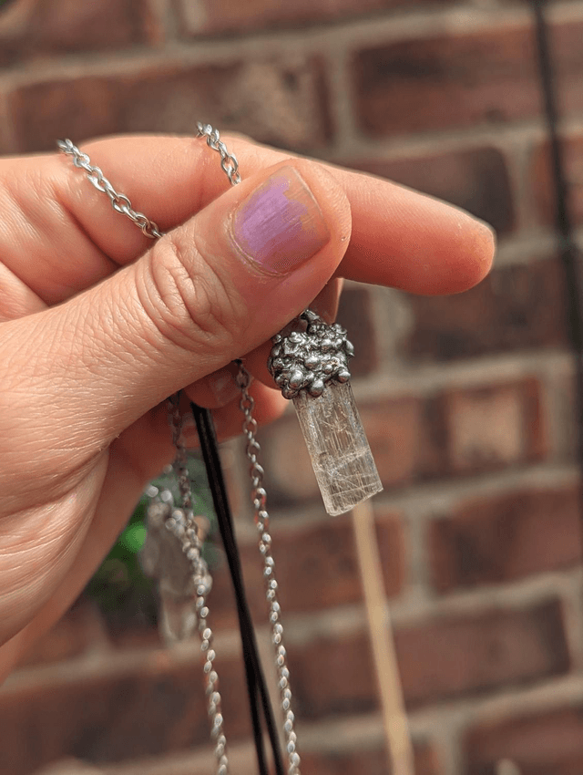 Csarite Diaspore, Rarest crystal, turkish diaspore specimen ,  boho jewelry, statement, soldered