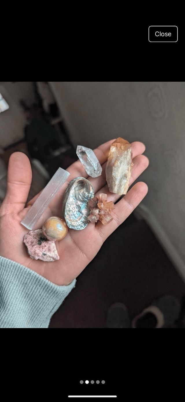 Set bundle of crystals 
