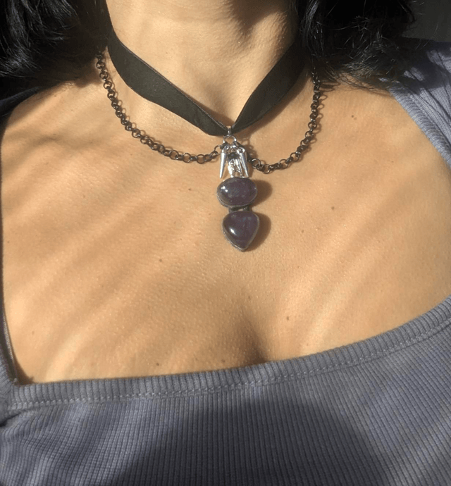 Chocker amethyst necklace 