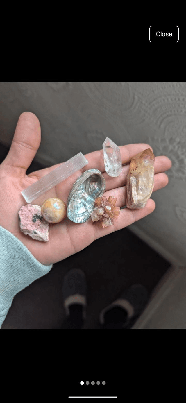 Set bundle of crystals 