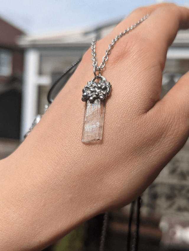 Csarite Diaspore, Rarest crystal, turkish diaspore specimen ,  boho jewelry, statement, soldered