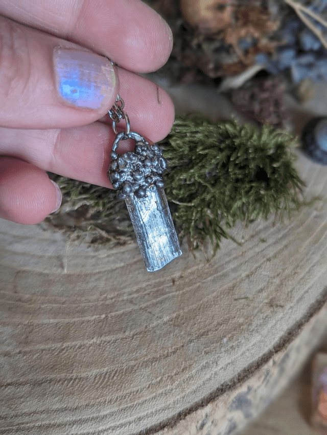 Csarite Diaspore, Rarest crystal, turkish diaspore specimen ,  boho jewelry, statement, soldered