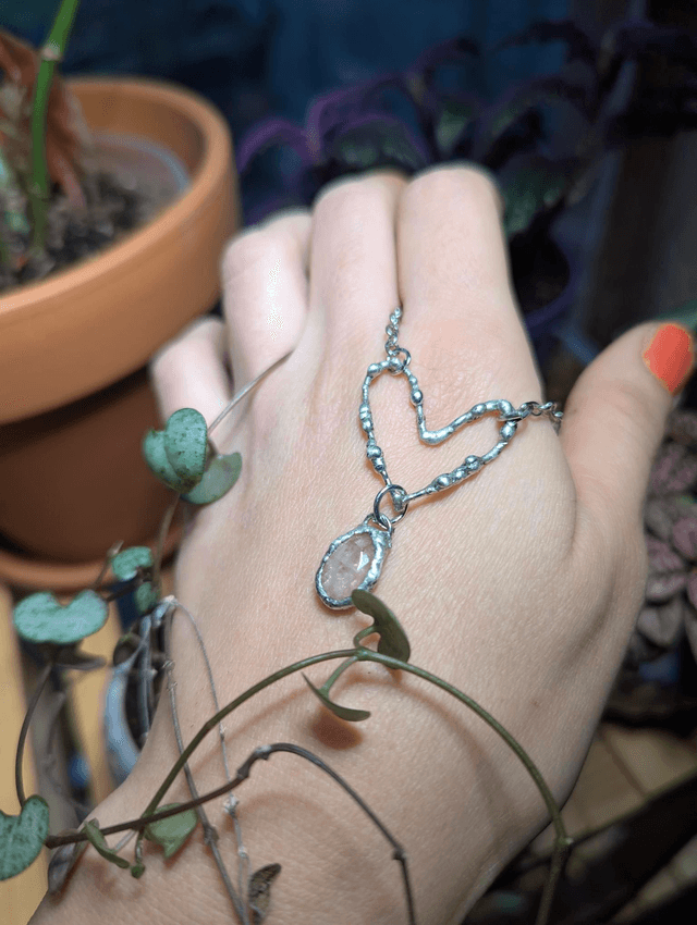 Valentine Collection, purple Labradorite, tourmaline, morganite