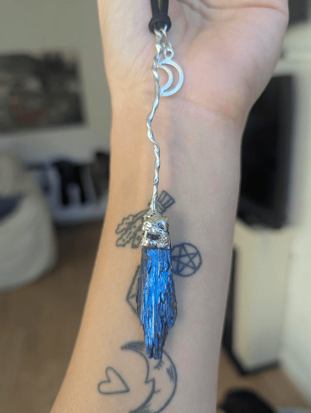 Witch broom aura kyanite blade 