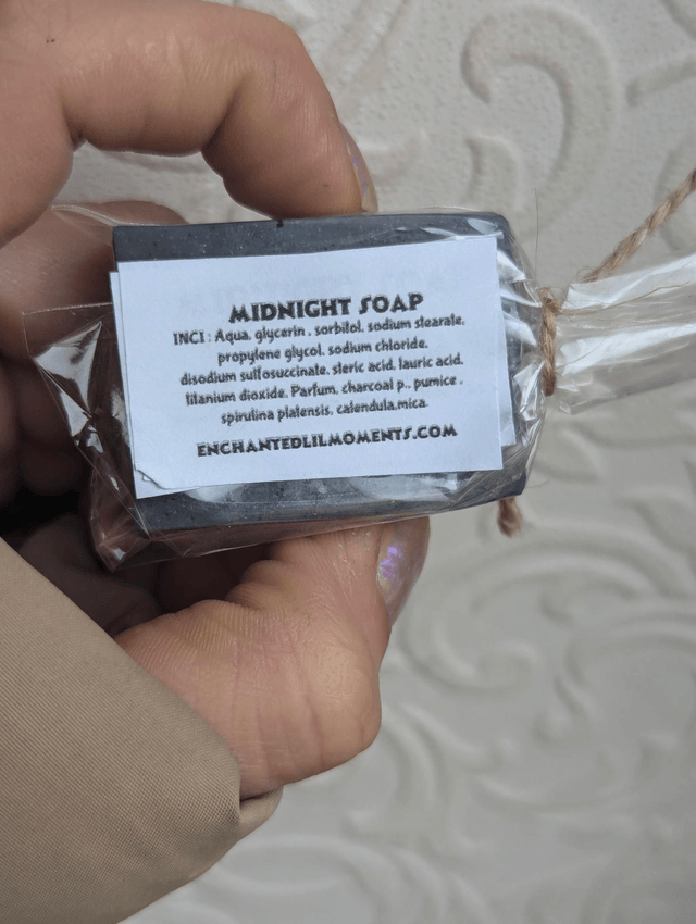 Mini 18 grams Midnight soap favours, wedding, hotels guest