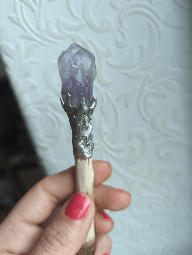 Amethyst wand willow wood 