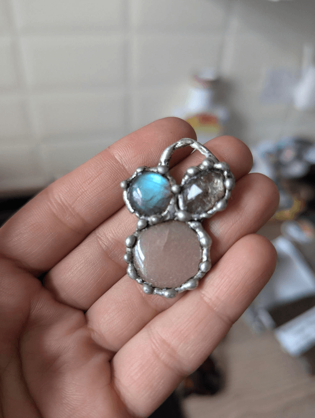 Divine collection, Dainty necklace, goddess , labradorite, tiger eye 
