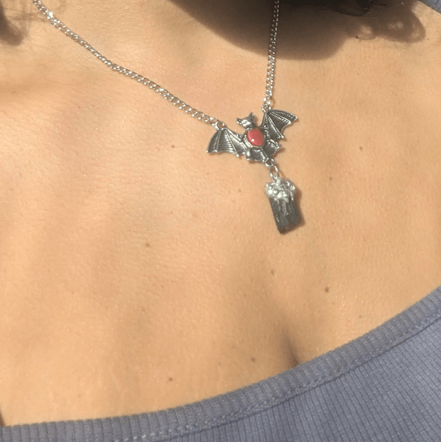 Bat and black tourmaline 