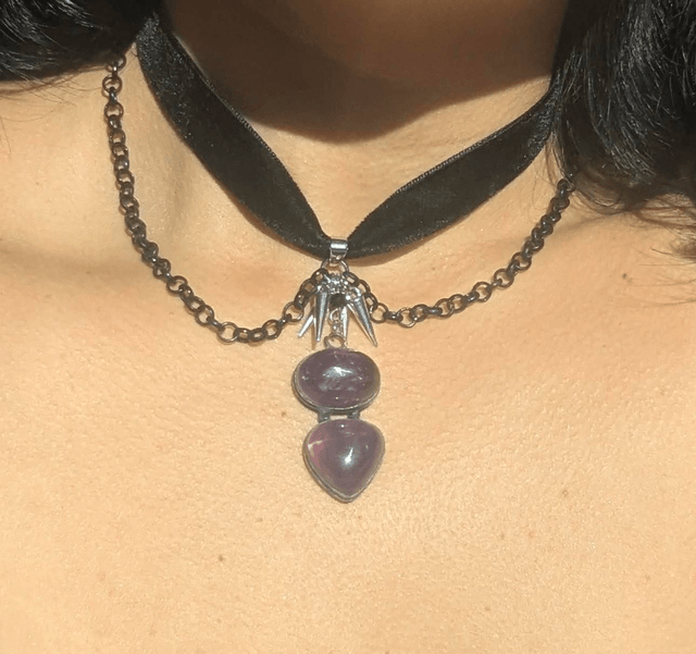 Chocker amethyst necklace 