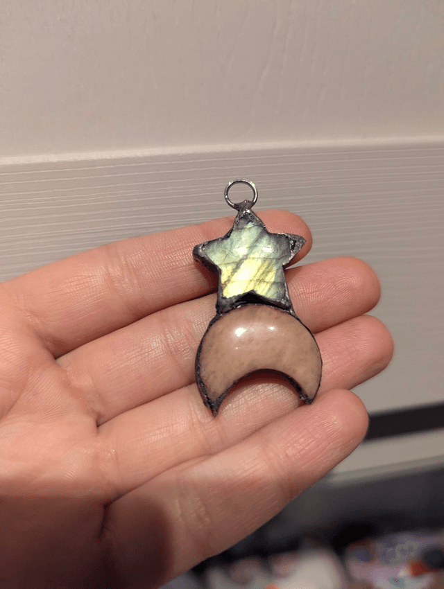 Star and moon necklace 
