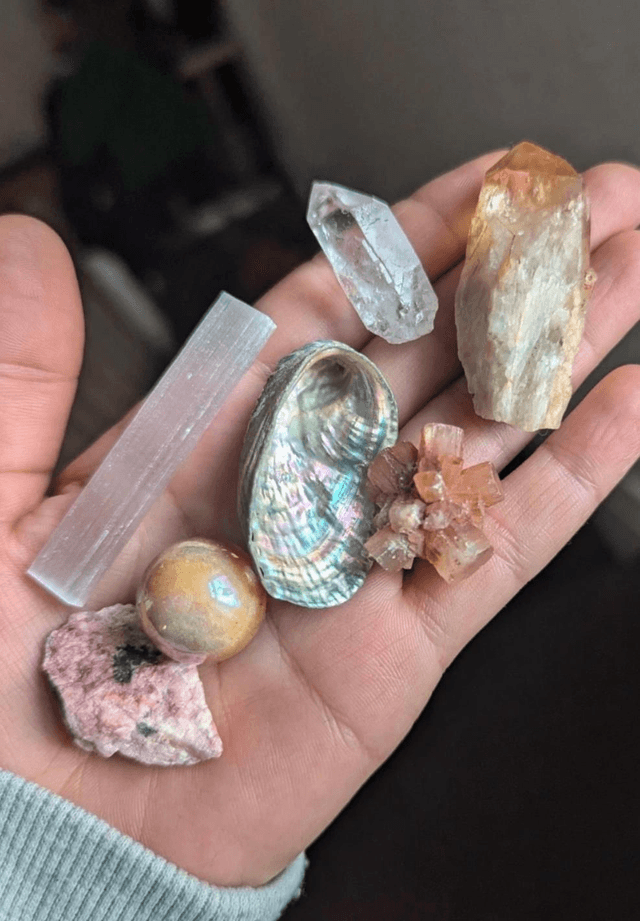 Set bundle of crystals 