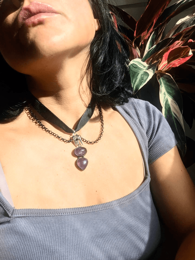 Chocker amethyst necklace 